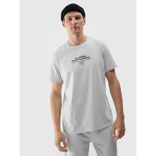 4F Koszulka w kolorze szarym ze sklepu Limango Polska w kategorii T-shirty męskie - zdjęcie 183770239