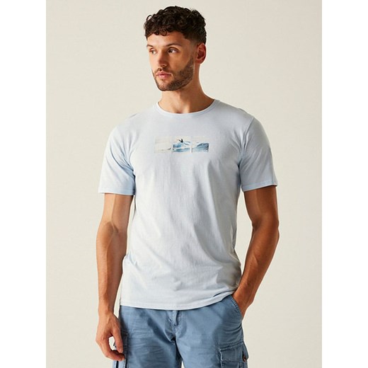 Regatta Koszulka &quot;Cline IX&quot; w kolorze błękitnym ze sklepu Limango Polska w kategorii T-shirty męskie - zdjęcie 183771138