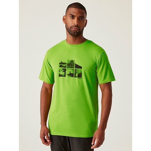 Regatta Koszulka funkcyjna &quot;Fingal Stretch&quot; w kolorze zielonym ze sklepu Limango Polska w kategorii T-shirty męskie - zdjęcie 183771168