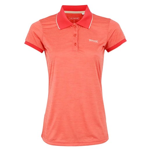 Bluzka damska Regatta pomarańczowy z krótkimi rękawami 