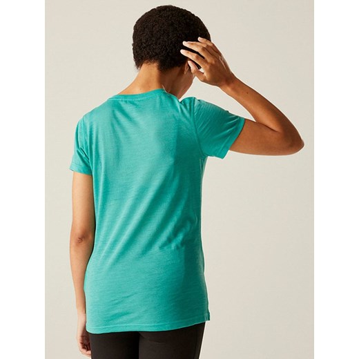 Bluzka damska Regatta wełniana w nadruki z krótkim rękawem 