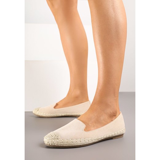 Beżowe Espadryle z Motywem Plecionki Ralomea ze sklepu renee.pl w kategorii Espadryle damskie - zdjęcie 183772558