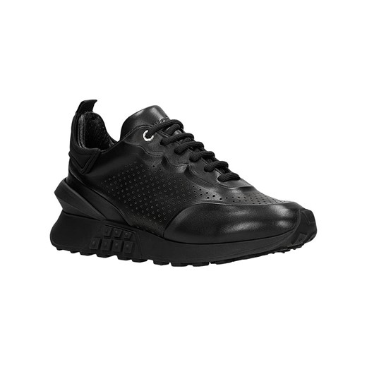 Wojas Skórzane sneakersy w kolorze czarnym ze sklepu Limango Polska w kategorii Buty sportowe damskie - zdjęcie 183772966