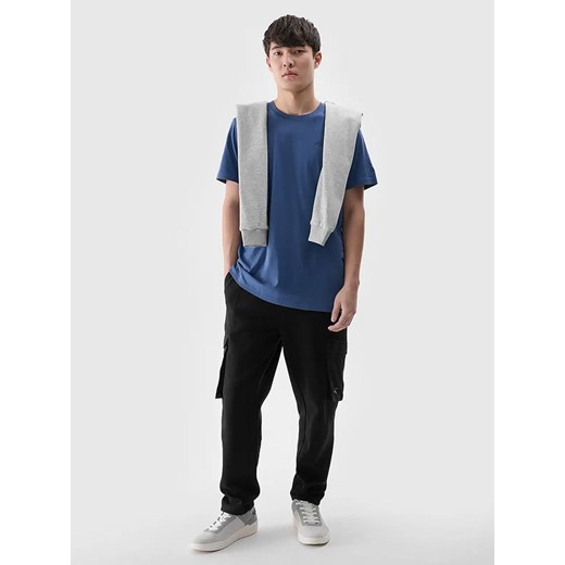 Niebieski t-shirt męski 4F
