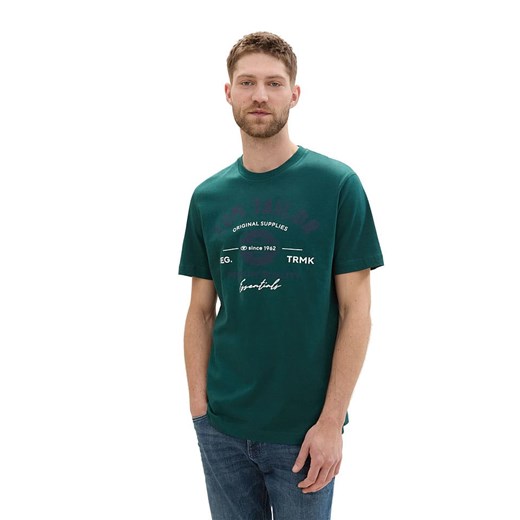 Tom Tailor Koszulka w kolorze zielonym ze sklepu Limango Polska w kategorii T-shirty męskie - zdjęcie 183773615