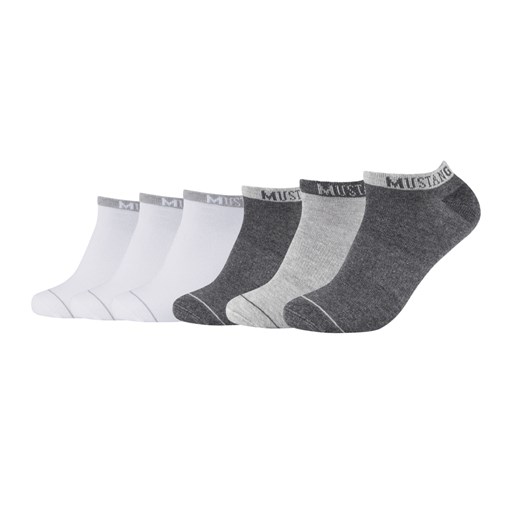 6-PAK Męskich Skarpet MUSTANG dark grey mix & white ze sklepu YouNeedit.pl w kategorii Skarpetki męskie - zdjęcie 183774016