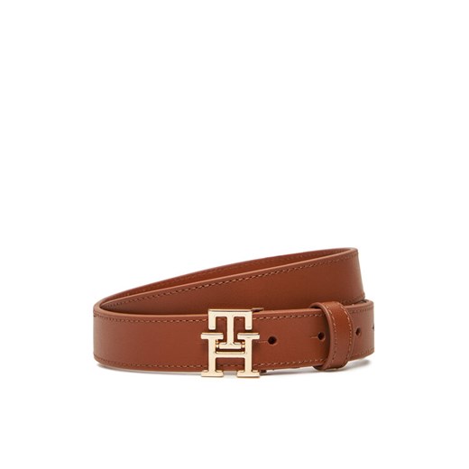 Pasek Damski Tommy Hilfiger Th Modern 2.5 AW0AW17496 Brązowy ze sklepu eobuwie.pl w kategorii Paski damskie - zdjęcie 183775257