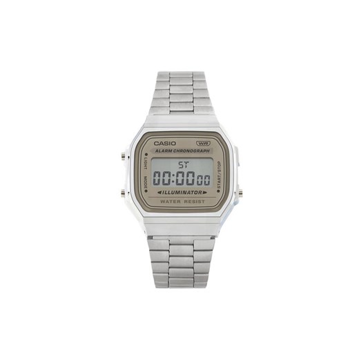 Zegarek Casio A168WA-8AYES Srebrny ze sklepu eobuwie.pl w kategorii Zegarki - zdjęcie 183775286