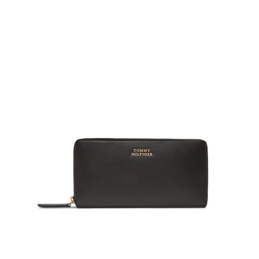 Duży Portfel Męski Tommy Hilfiger Th Leather Slg Lrg Za AW0AW17498 Czarny ze sklepu eobuwie.pl w kategorii Portfele damskie - zdjęcie 183775465