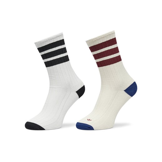 Zestaw 2 par wysokich skarpet unisex adidas Premium Mid Crew IB9170 Kolorowy ze sklepu eobuwie.pl w kategorii Skarpetki męskie - zdjęcie 183775515