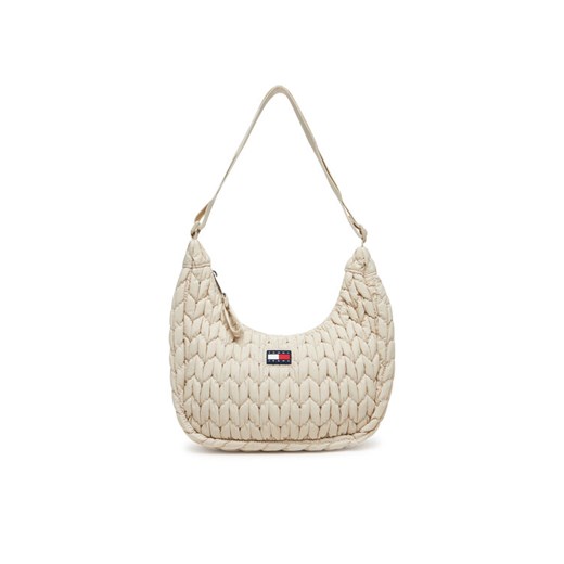 Torebka Tommy Jeans Tjw Urban Quilted AW0AW17546 Beżowy ze sklepu eobuwie.pl w kategorii Listonoszki - zdjęcie 183775658