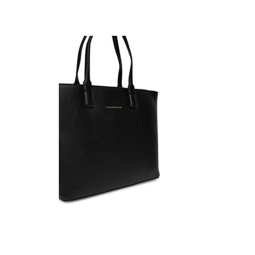 Shopper bag Tommy Hilfiger na ramię matowa 