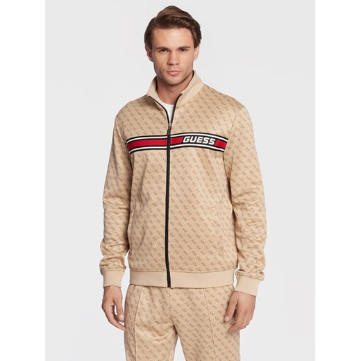 Guess Bluza Korbin Z2BQ06 FL04Q Beżowy Regular Fit ze sklepu MODIVO w kategorii Bluzy męskie - zdjęcie 183778396