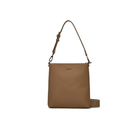 Calvin Klein Torebka Ck Must Small Bucket_Caviar K60K613129 Brązowy ze sklepu MODIVO w kategorii Torebki damskie - zdjęcie 183778438