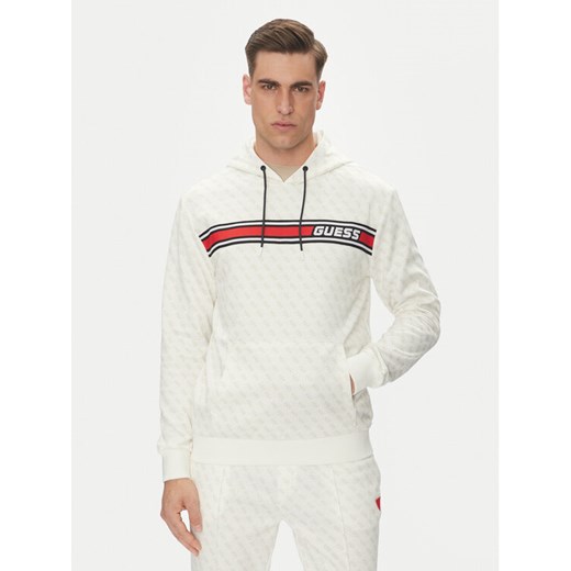Guess Bluza New Korbin Z4BQ30 FL04Q Biały Regular Fit ze sklepu MODIVO w kategorii Bluzy męskie - zdjęcie 183778468