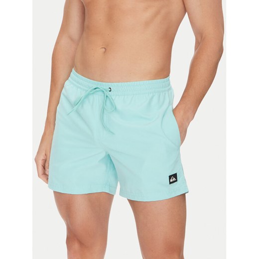 Quiksilver Szorty kąpielowe Everyday Solid Volley EQYJV04120 Turkusowy Regular Fit ze sklepu MODIVO w kategorii Kąpielówki - zdjęcie 183778528