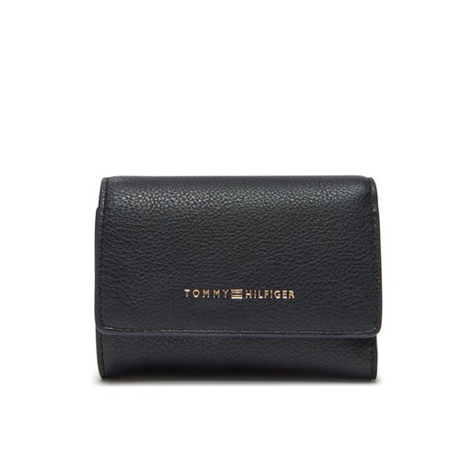 Tommy Hilfiger Mały Portfel Damski Th Logotape Trifold AW0AW17477 Granatowy ze sklepu MODIVO w kategorii Portfele damskie - zdjęcie 183778539