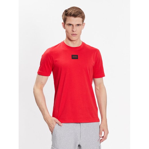 Hugo T-Shirt Diragolino212 50447978 Czerwony Regular Fit ze sklepu MODIVO w kategorii T-shirty męskie - zdjęcie 183778575