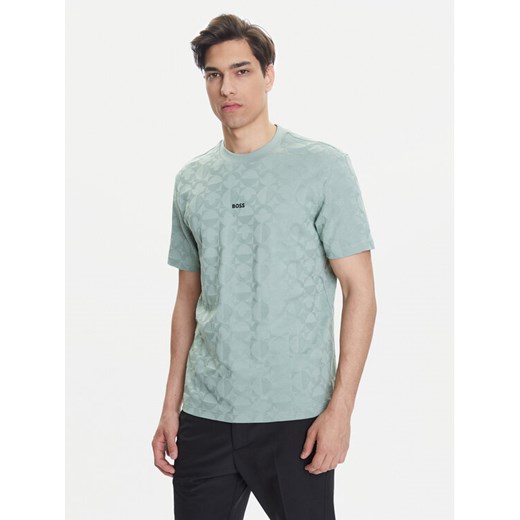 BOSS T-Shirt 50538184 Zielony Relaxed Fit ze sklepu MODIVO w kategorii T-shirty męskie - zdjęcie 183778725