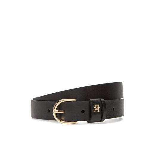 Tommy Hilfiger Pasek Damski Essential Effortless 2.5 Go AW0AW16836 Czarny ze sklepu MODIVO w kategorii Paski damskie - zdjęcie 183778767