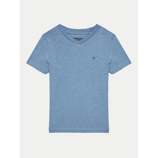 Tommy Hilfiger T-Shirt KB0KB04142 S Błękitny Regular Fit ze sklepu MODIVO w kategorii T-shirty chłopięce - zdjęcie 183778776