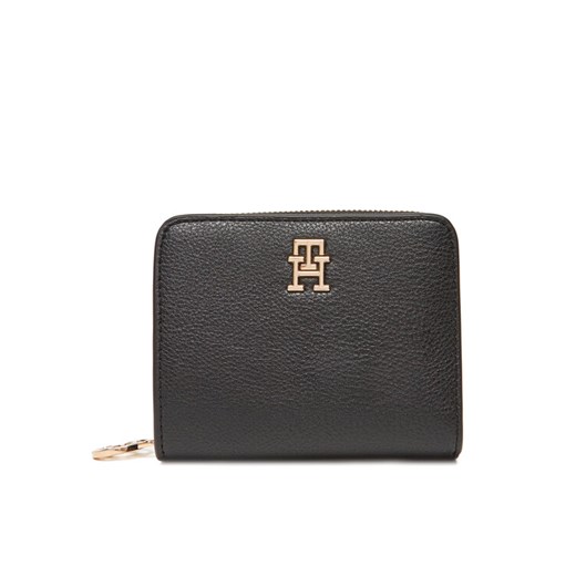 Tommy Hilfiger Mały Portfel Damski Th Distinct Med Za AW0AW17473 Czarny ze sklepu MODIVO w kategorii Portfele damskie - zdjęcie 183778808