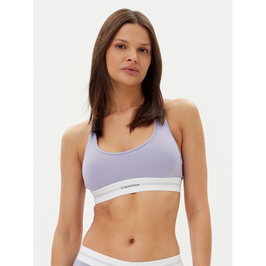 Calvin Klein Underwear Biustonosz top LV00QF8018 Fioletowy ze sklepu MODIVO w kategorii Biustonosze - zdjęcie 183778817