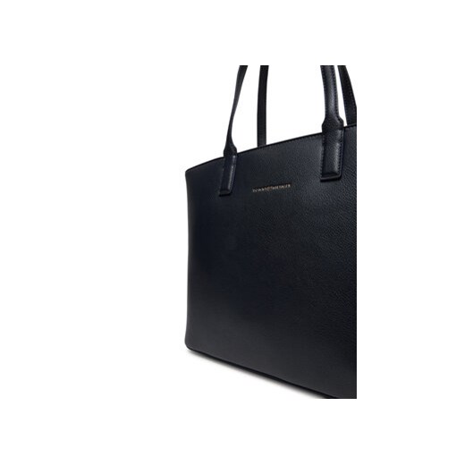 Shopper bag czarna Tommy Hilfiger matowa 