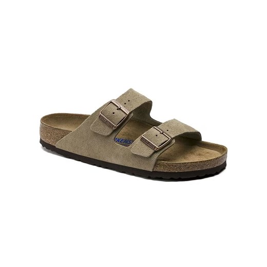 Birkenstock Skórzane klapki &quot;Arizona&quot; w kolorze beżowym ze sklepu Limango Polska w kategorii Sandały męskie - zdjęcie 183781238