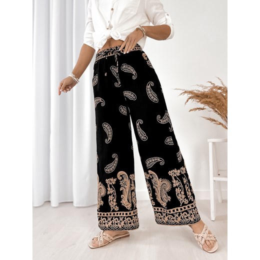 spodnie velmira czarne xl/xxl ze sklepu UBRA w kategorii Spodnie damskie - zdjęcie 183781475