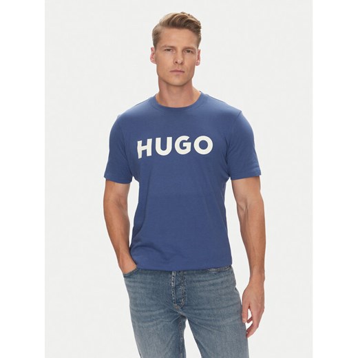 HUGO T-Shirt Dulivio 50467556 Niebieski Regular Fit ze sklepu MODIVO w kategorii T-shirty męskie - zdjęcie 183782399
