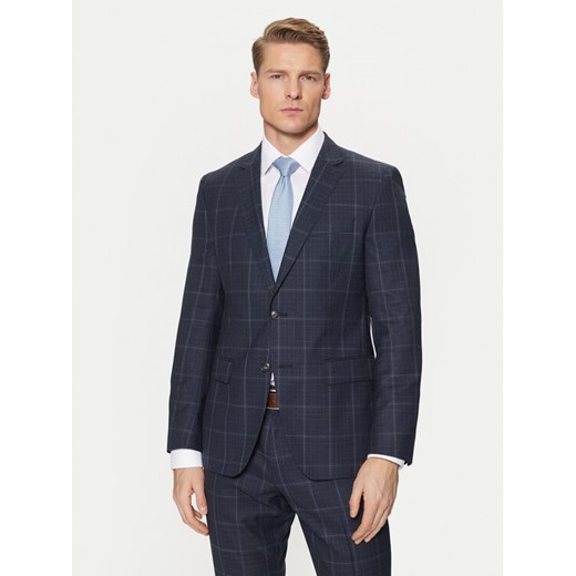 BOSS Garnitur H-Huge 50518097 Granatowy Slim Fit ze sklepu MODIVO w kategorii Garnitury męskie - zdjęcie 183782445