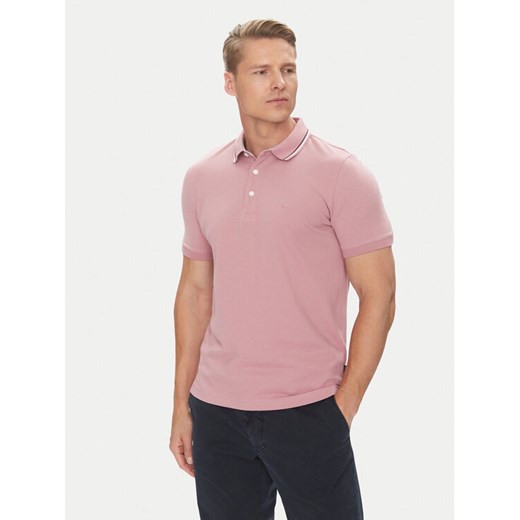 Pierre Cardin Polo C5 21374.2112 Różowy Regular Fit ze sklepu MODIVO w kategorii T-shirty męskie - zdjęcie 183782499