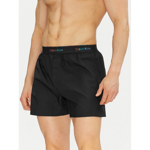 Calvin Klein Underwear Szorty piżamowe LV00NM2879 Czarny Regular Fit ze sklepu MODIVO w kategorii Piżamy męskie - zdjęcie 183782506