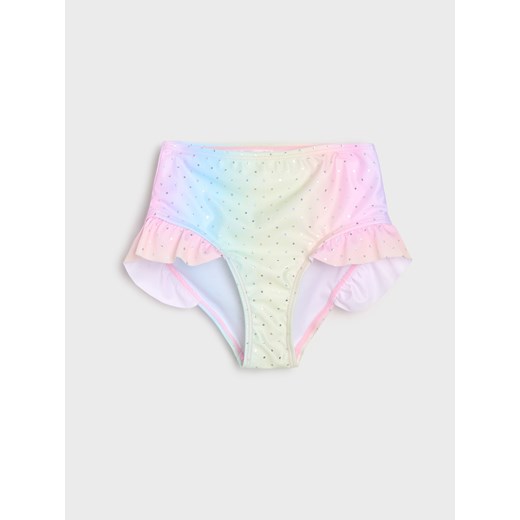 Sinsay - Kostium kąpielowy z efektem ombre z cekinami - wielobarwny Sinsay 122/128 Sinsay