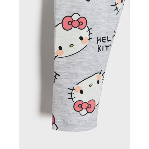 Sinsay - Legginsy Hello Kitty - szary Sinsay 104 (3-4 l) Sinsay