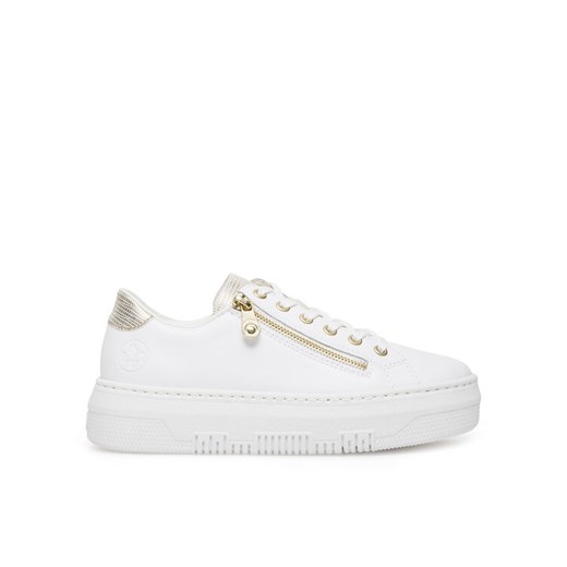 Sneakersy Rieker M1921-80 Biały ze sklepu eobuwie.pl w kategorii Trampki damskie - zdjęcie 183786638
