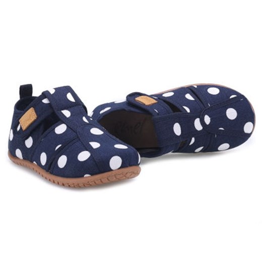 Kapcie dziecięce Emel na rzepy w nadruki 