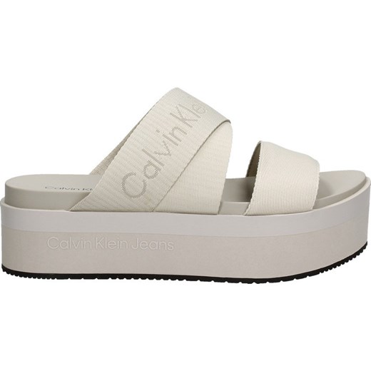 Klapki damskie Calvin Klein z tworzywa sztucznego 
