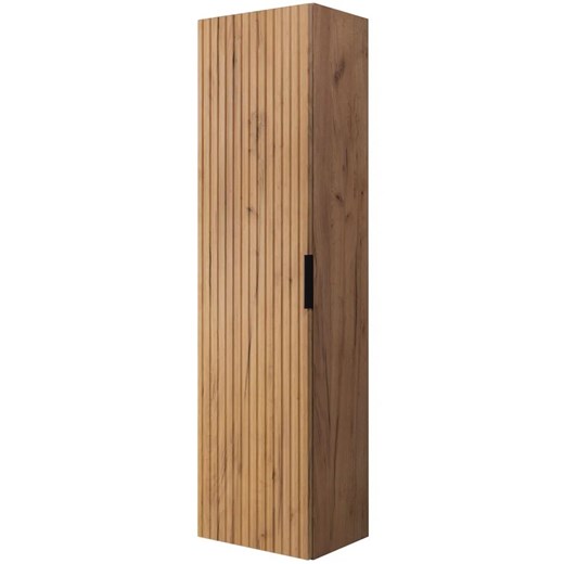 Wiszący ryflowany słupek do łazienki dąb craft złoty B2-D99 ze sklepu Edinos.pl w kategorii Szafki i regały łazienkowe - zdjęcie 183802278