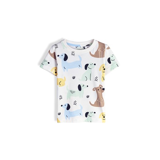 GATE Bawełniana koszulka z nadrukiem 4Y ze sklepu gateshop w kategorii T-shirty chłopięce - zdjęcie 183802475