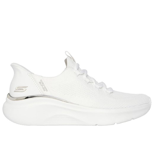Buty damskie Skechers Slip-ins Bobs Sport B Love Tru Delight 117617WHT - białe ze sklepu streetstyle24.pl w kategorii Buty sportowe damskie - zdjęcie 183802908