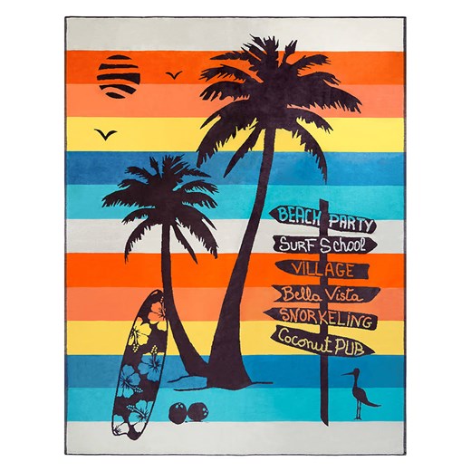 Le Comptoir de la Plage Ręcznik plażowy &quot;Coconut Beach&quot; ze wzorem - 180 x 140 cm ze sklepu Limango Polska w kategorii Ręczniki - zdjęcie 183803087