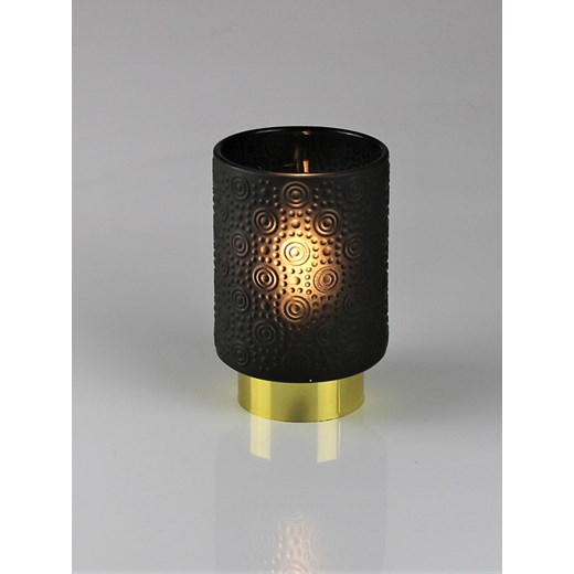 AM Design Świecznik LED w kolorze czarnym - wys. 15 x Ø 10 cm ze sklepu Limango Polska w kategorii Oświetlenie led - zdjęcie 183803236