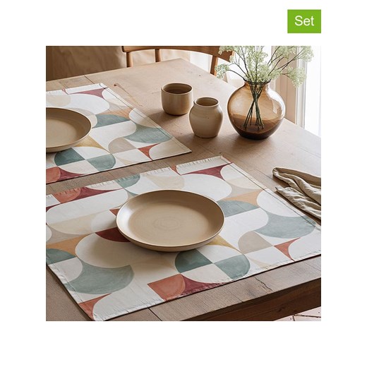 Mint Rugs Podkładki stołowe (2 szt.) &quot;Nagore&quot; ze wzorem - 50 x 40 cm ze sklepu Limango Polska w kategorii Podkładki na stół - zdjęcie 183803267