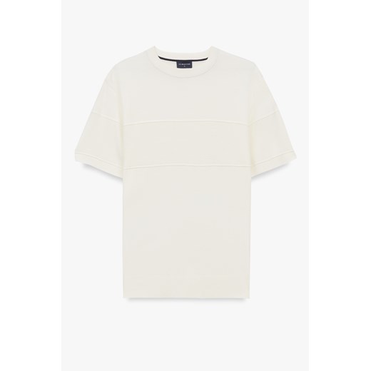 T SHIRT TENNIS CLUB 117 ECRU Z WISKOZY ze sklepu Recman w kategorii T-shirty męskie - zdjęcie 183804337