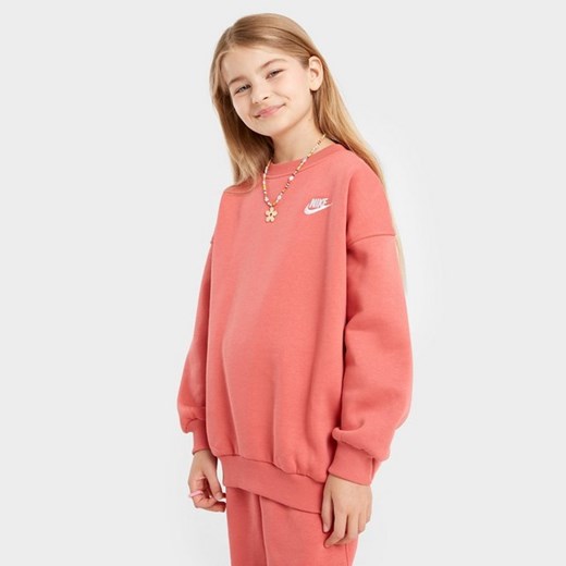 NIKE BLUZA G NSW CLUB FLC OVRSZD CREW LBR G ze sklepu JD Sports  w kategorii Bluzy dziewczęce - zdjęcie 183804615