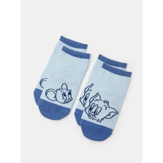 Sinsay - Skarpetki antypoślizgowe 2 pack Tom & Jerry Core - wielobarwny Sinsay 19/22 Sinsay