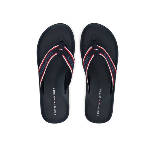Japonki Tommy Hilfiger Comfort Hilfiger Beach Sandal FM0FM05510 Granatowy ze sklepu eobuwie.pl w kategorii Klapki męskie - zdjęcie 183807347
