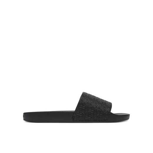 Klapki Calvin Klein Pool Slide Mono HM0HM01968 Czarny ze sklepu eobuwie.pl w kategorii Klapki męskie - zdjęcie 183807426
